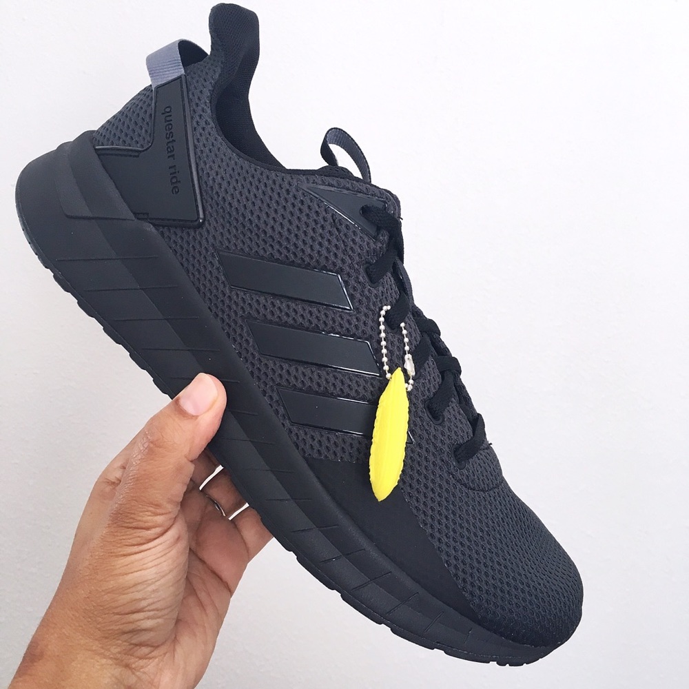 Adidas Men’s Questar Ride Black Running Shoes - Picture 2 of 6